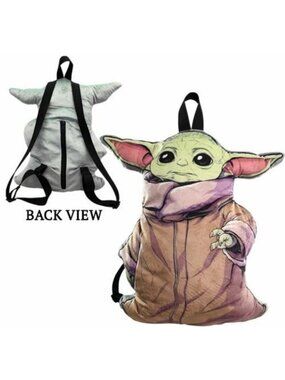 The Child Star Wars Baby Yoda Grogu Childrens Toddlers Plush Backpack Bag NWT